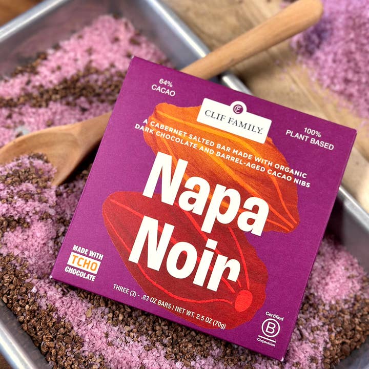 Clif Family Napa Valley, Certified B Corp Company - Wholesale Chocolate Bar - Napa Noir Dark Chocolate Bar2