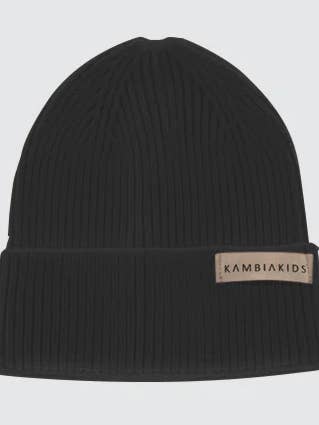 Black | Toddler Beanie for wholesale by Kambia Kids