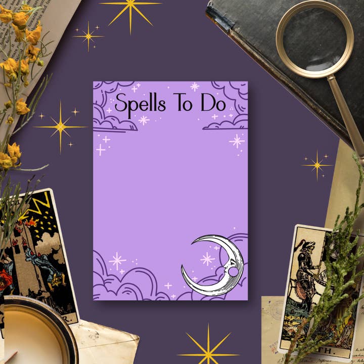 Spells To Do, Illustrated Notepad for wholesale by Tied Fates