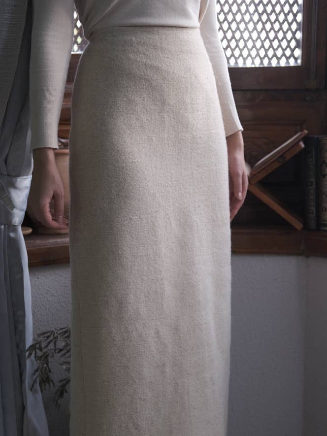 The Pleated Pencil Skirt | Taliba VII for wholesale by TŪNIQ