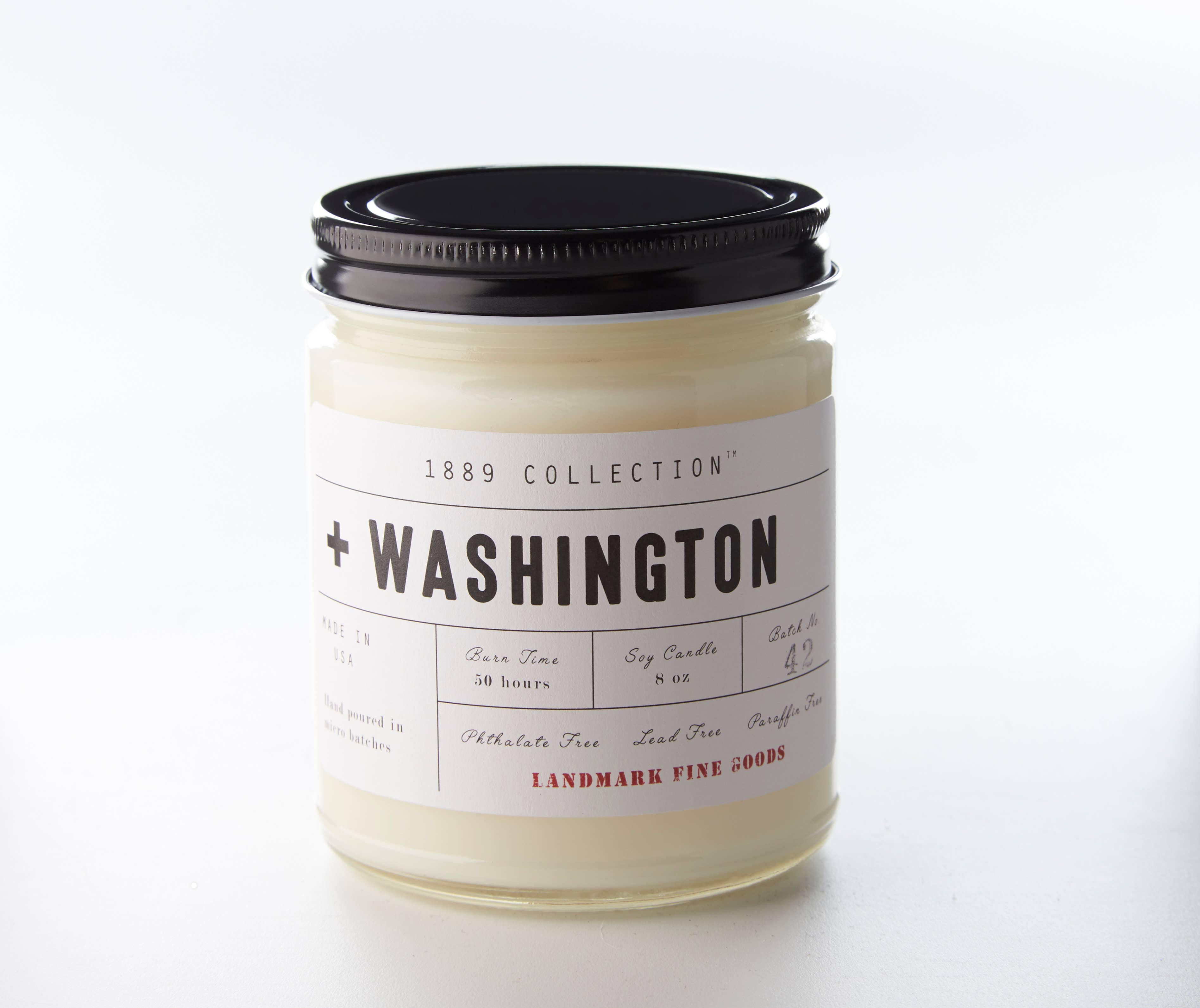 Landmark Fine Goods - Wholesale Jar/Filled Candle - Washington 1889 Collection™ Candle - Washington
