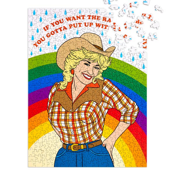 THE FOUND - Wholesale Puzzle - Adult - Dolly Cowgirl Rainbow Puzzle1