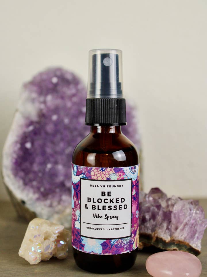 Be Blocked & Blessed- Internet Energy Clearing Mist 2oz for wholesale by Deja Vu Foundry