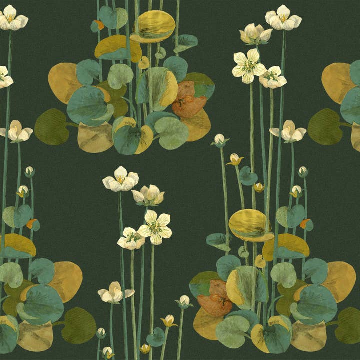 Parnassia - Drama Wallpaper for wholesale by Detroit Wallpaper Co.