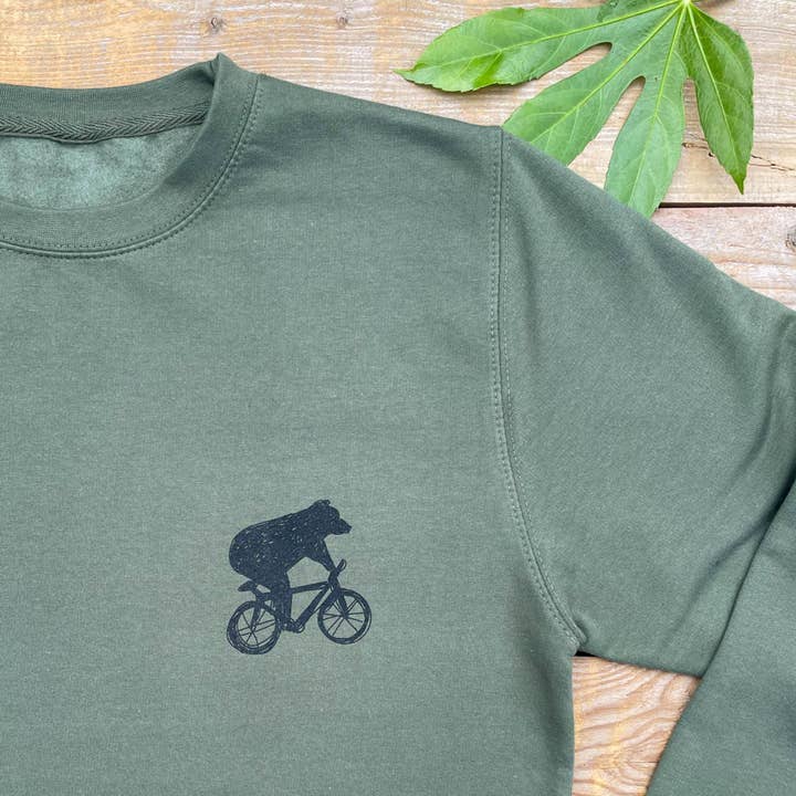Mini Bear & Bicycle Jumper for wholesale by Don't Feed The Bears