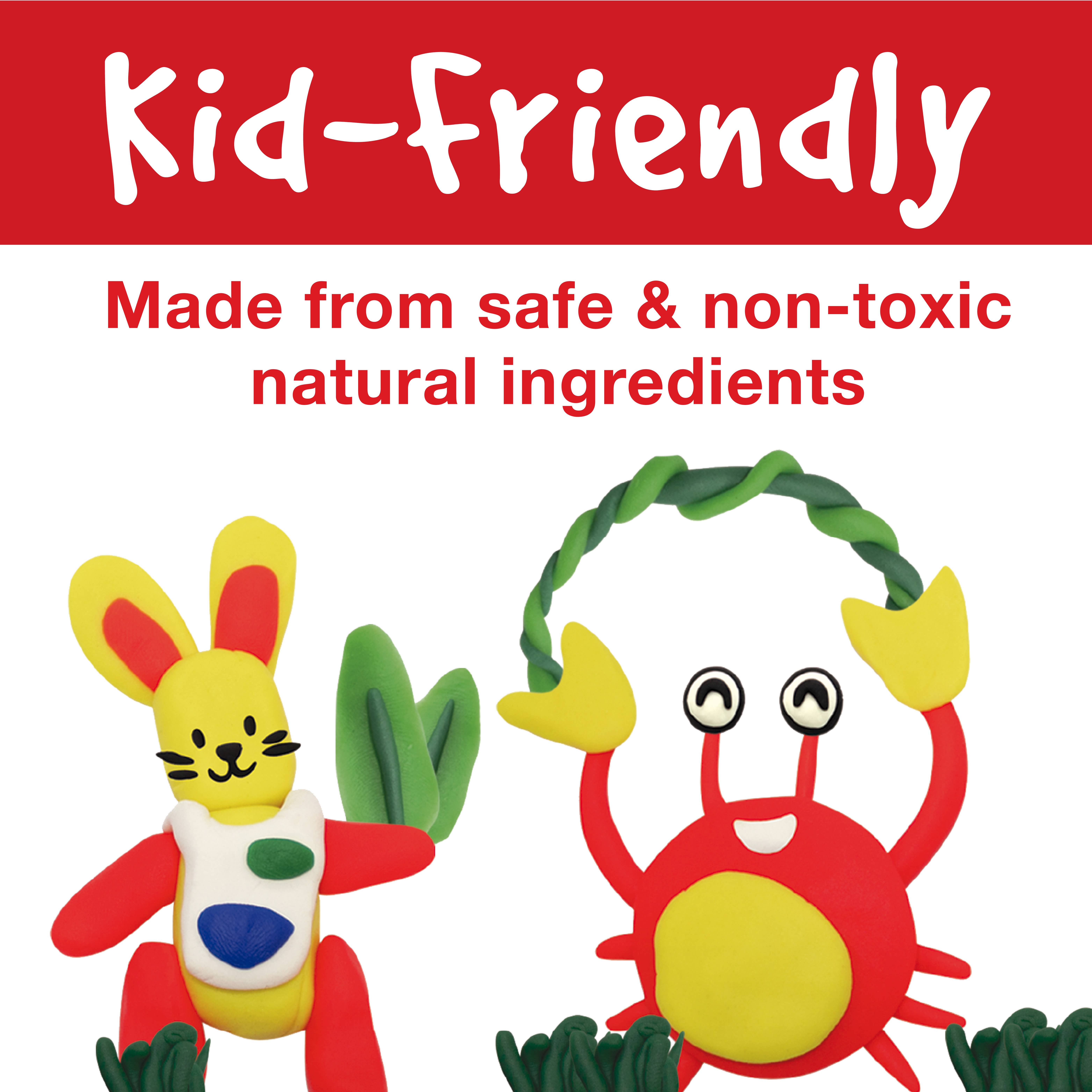 Faber-Castell / Creativity for Kids - Vente Pâte ingénieuse/slime – enfant - Pâte à modeler SuperSoft de Little Creatives, 4 carats, néon, paillettes2