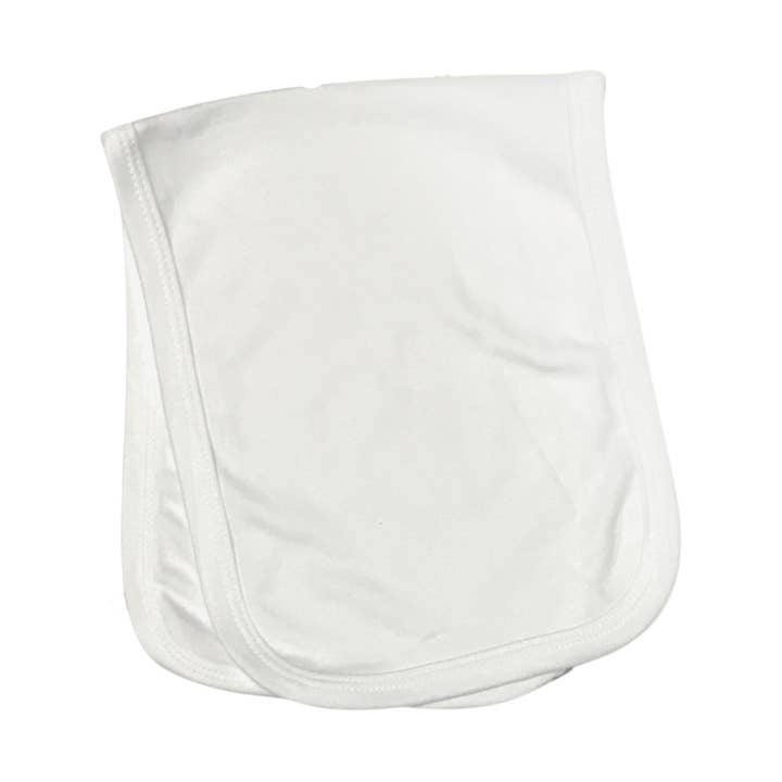 2 Ply Baby Blank Burp Cloth | 100% Cotton OPEN for wholesale by Laughing Giraffe