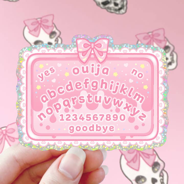 Kawaii Ouija Board Sticker for wholesale by Black Serotonin