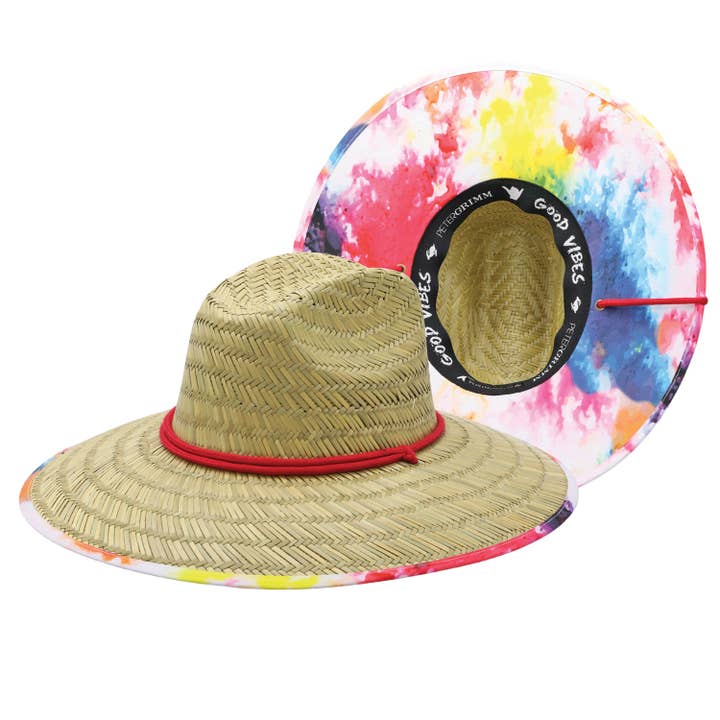 Holi Straw Wide Brim Lifeguard Hat for wholesale by Peter Grimm