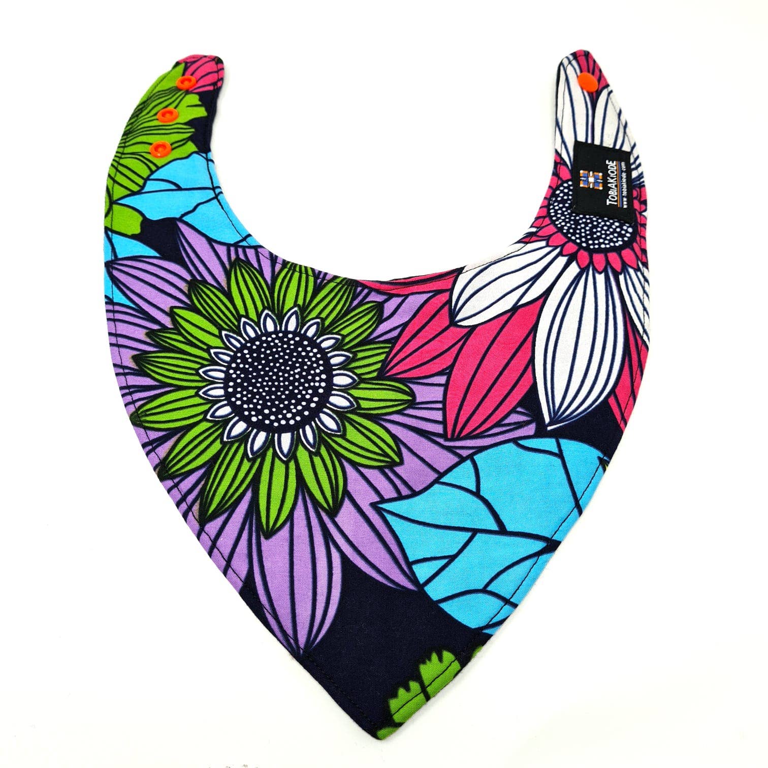 TobiAkiode – wholesale Bandana bib – Pink Turquoise Unique and lovely Bandana Bib4