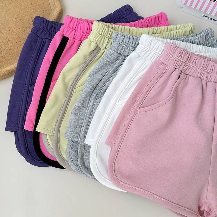 Little Trendy - Wholesale Shorts - Kids - Girls sports causal shorts summer beach shorts