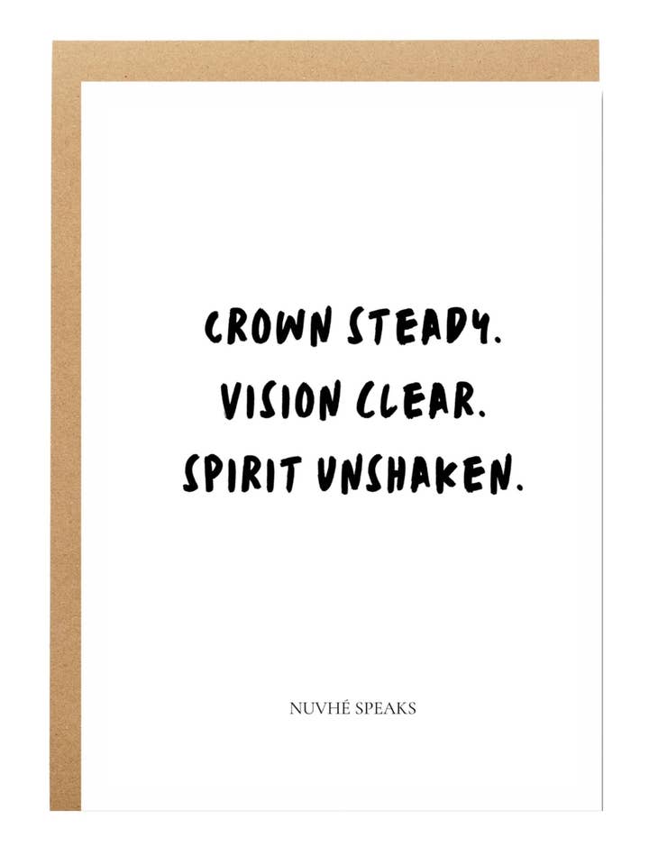 Motivational Faith + Empowerment Card For Women Confidence for wholesale by Nuvhé Speaks