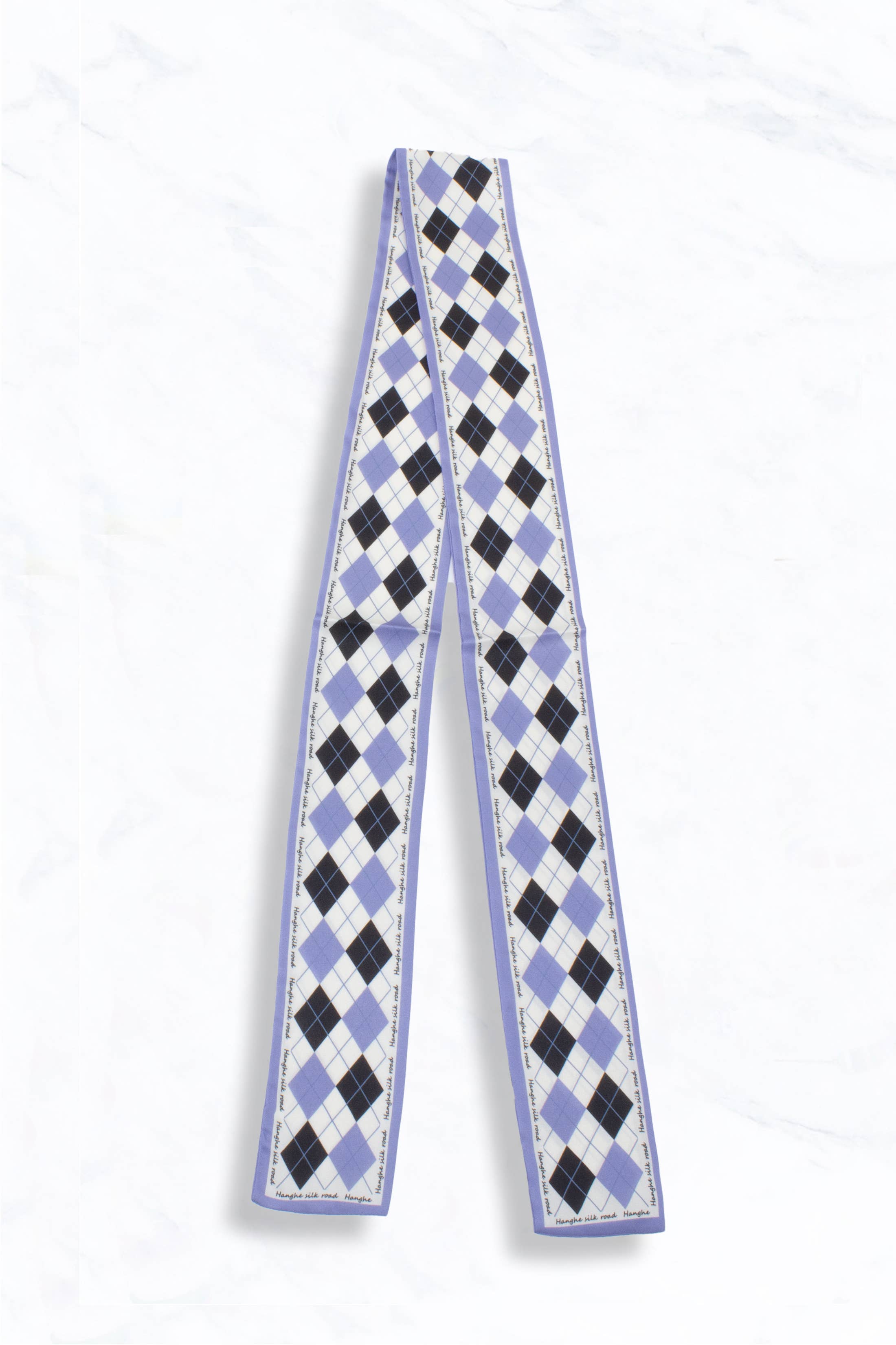 Suzie Q USA - Wholesale Scarf - Women's - Argyle Print Elegant Thin Scarf2