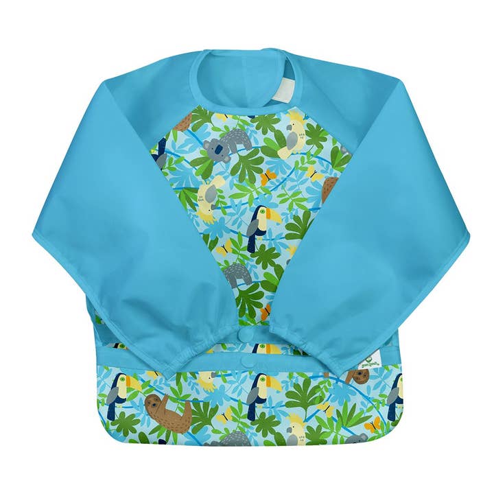 Snap & Go Easy-wear Long Sleeve Bib (single) 12-24 mo for wholesale by For Baby and Up - Green Sprouts