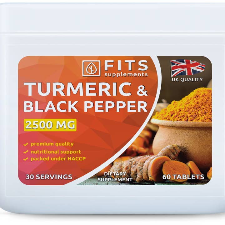 Cúrcuma 2500mg e Pimenta Preta 10mg 60 comprimidos por atacado de FITS