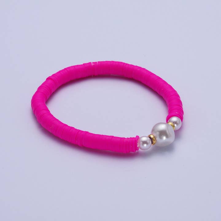 Aim Eternal - Wholesale Beaded Bracelet - Colorful Surfer Bracelet Heishi Pearl Handmade Beads brct12815