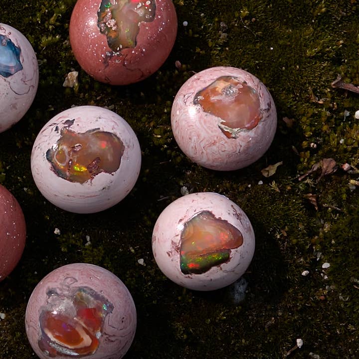 Opala de Fogo Mexicana em Cabochão de Matriz por atacado de The Crystal Tabby