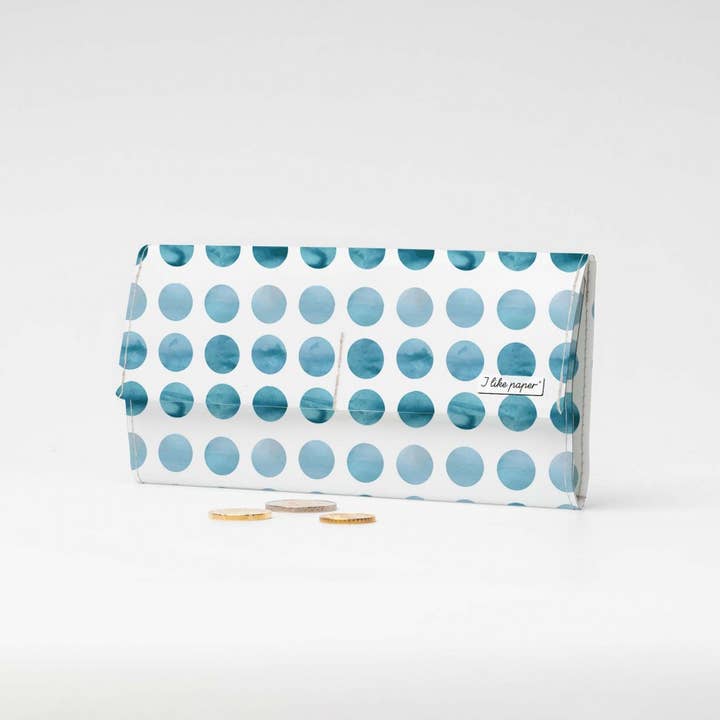 BLUE SHADES Tyvek® Pappwallet XL/Portafoglio Pochette per la vendita all'ingrosso da parte di I Like Paper