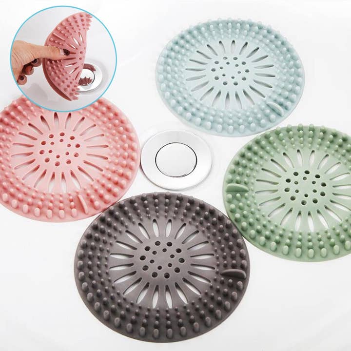VIGOR – Engroshandel Sæbeskål til bad – Badeværelse Badekar Hair Catcher Holdbar Silikone Hår Prop
