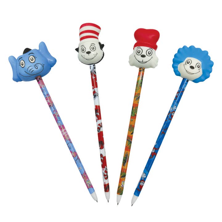 Geddes - Wholesale Pen - DR SEUSS SQUISHY TOP PEN 12/TUB