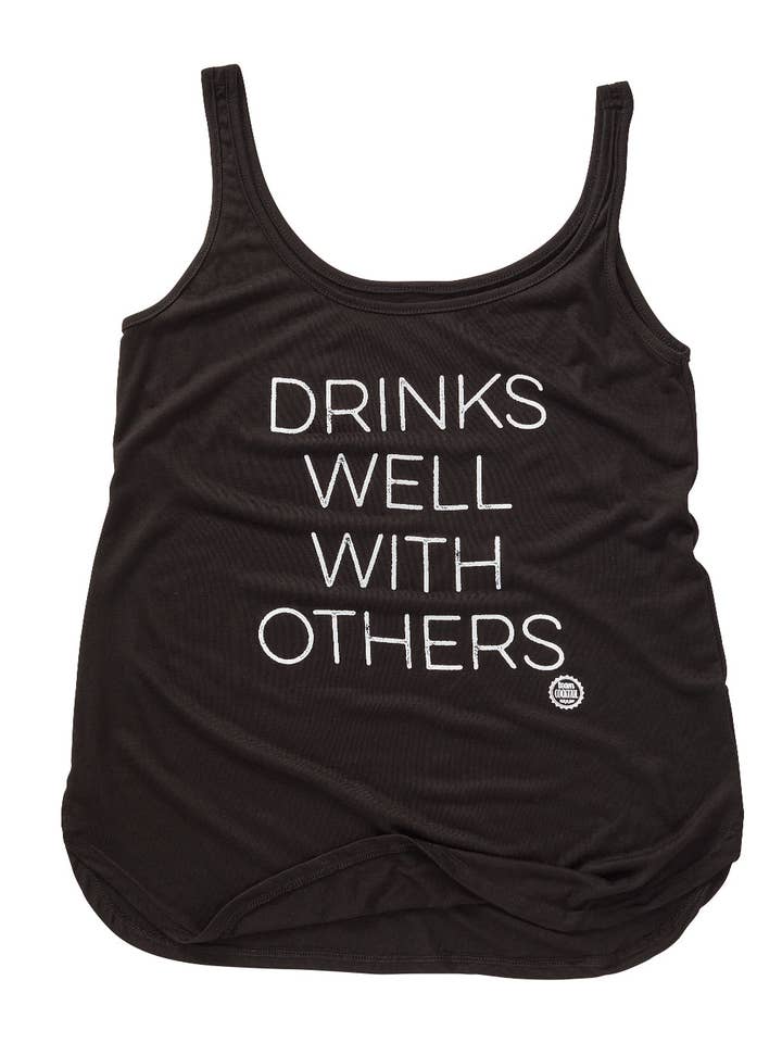 Drinks Well With Others Ladies Tank for wholesale by Team Cocktail