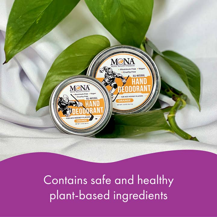 MONA BRANDS, LLC - Wholesale Deodorant - Unisex - Hand Deodorant for Hockey Players Natural | ORANGE | Unisex7
