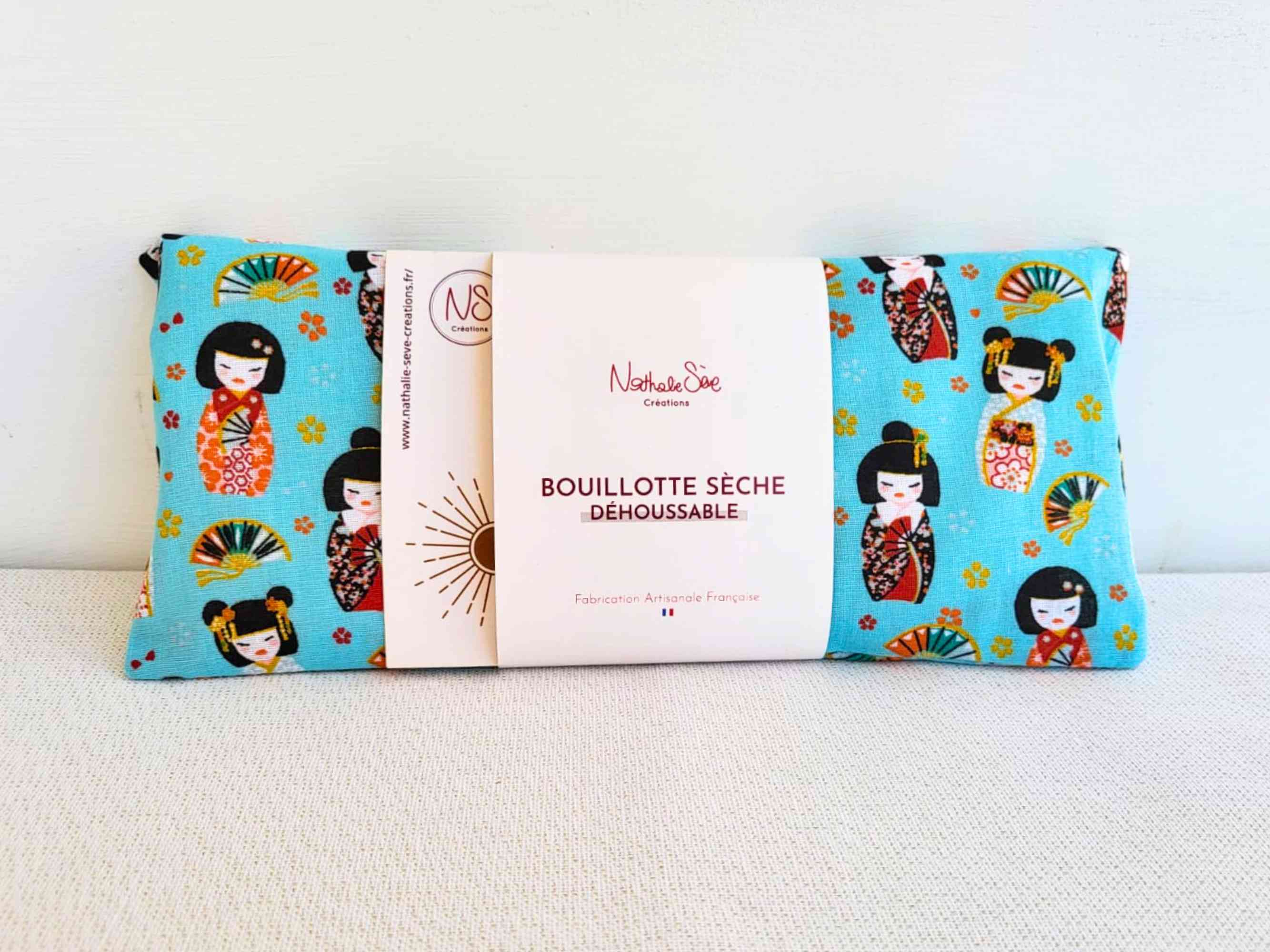 NS par Nathalie SEVE - Vente Compresses chaud/froid - Mini bouillotte  déhoussable  blé, lin ou noyaux de cerises8