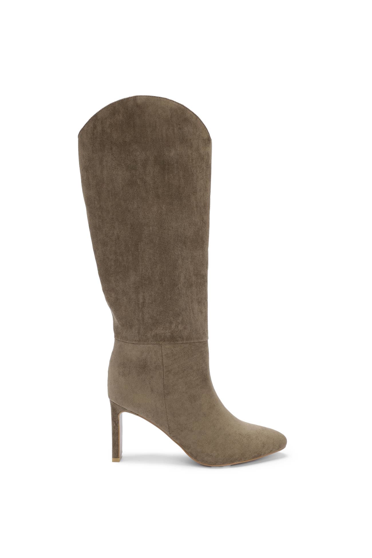 Oliccui - Vente Bottes – femme - BOTTES HAUTES À BOUT POINTU EN FAUX SUÉDINE6