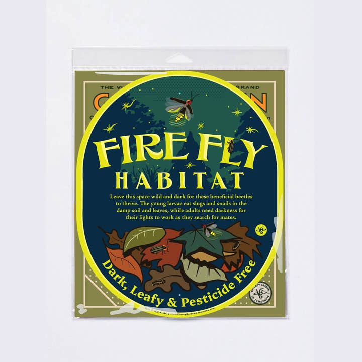 Wirtheim Poster Arts LLC - Wholesale Outdoor Sign - Firefly Habitat Sign - Lightening Bugs for Yard and Garden0