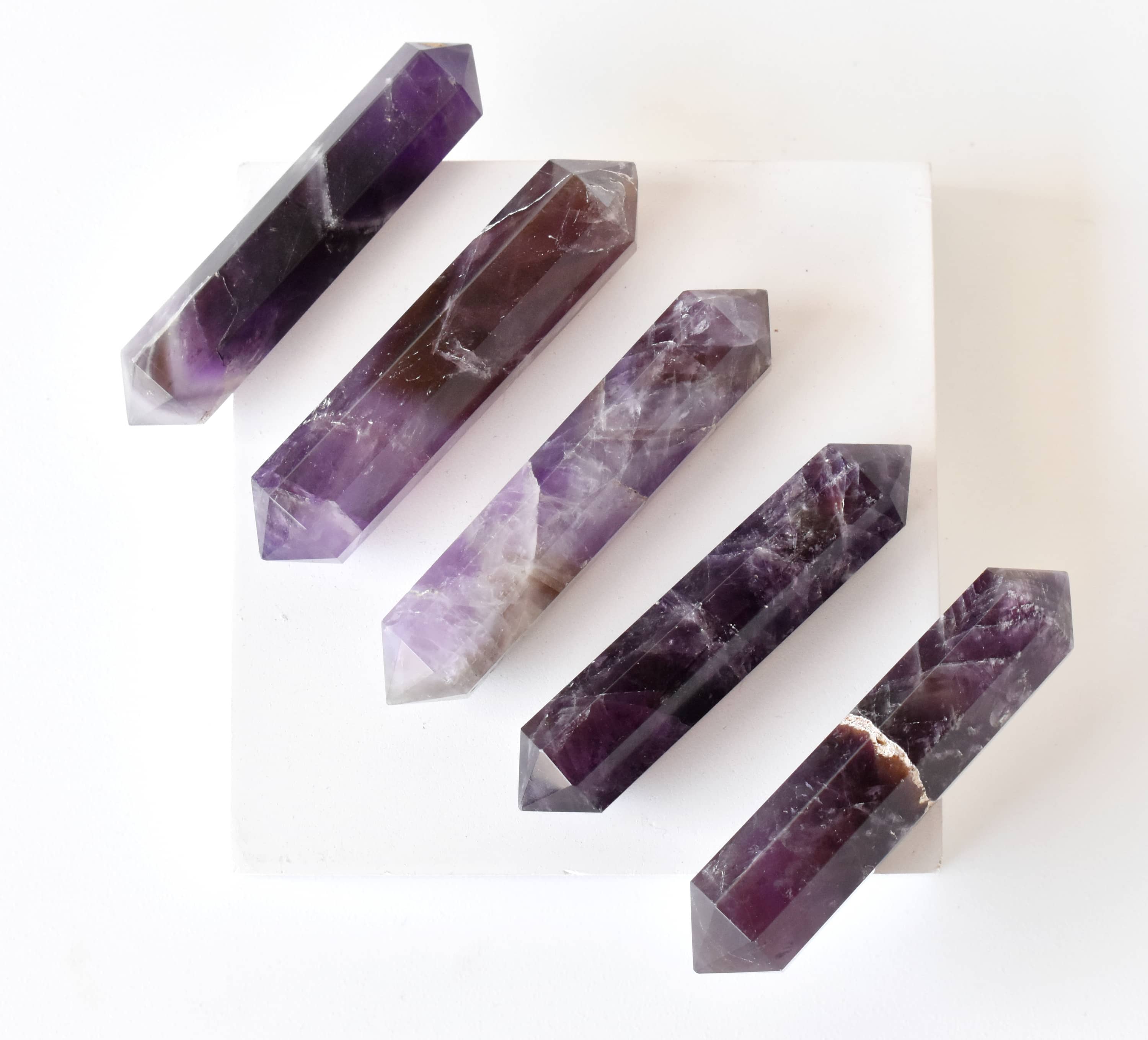 Soothing Crystals - Wholesale Spiritual Stone/Crystal - Crystal Points | Amethyst | Double Point Crystal Pencils2