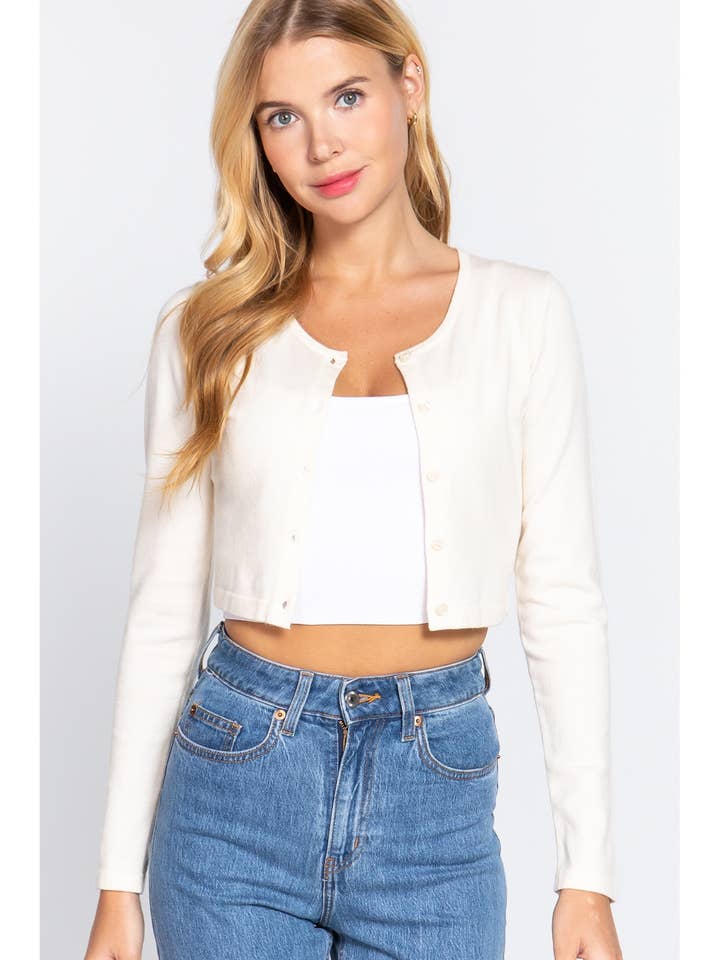 LÅNG SLV RUND HALS VISKOS TRÖJA för wholesale av Honey J