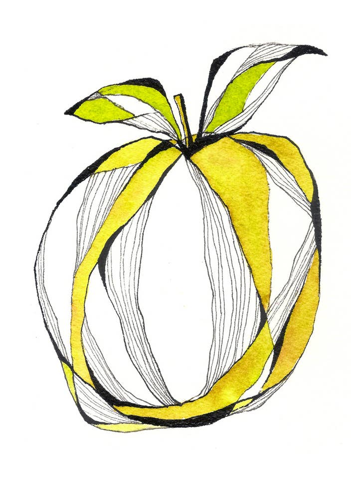 Apple • Poster artistico Blucanari 40x50cm o 60x80cm per la vendita all'ingrosso da parte di Blucanari