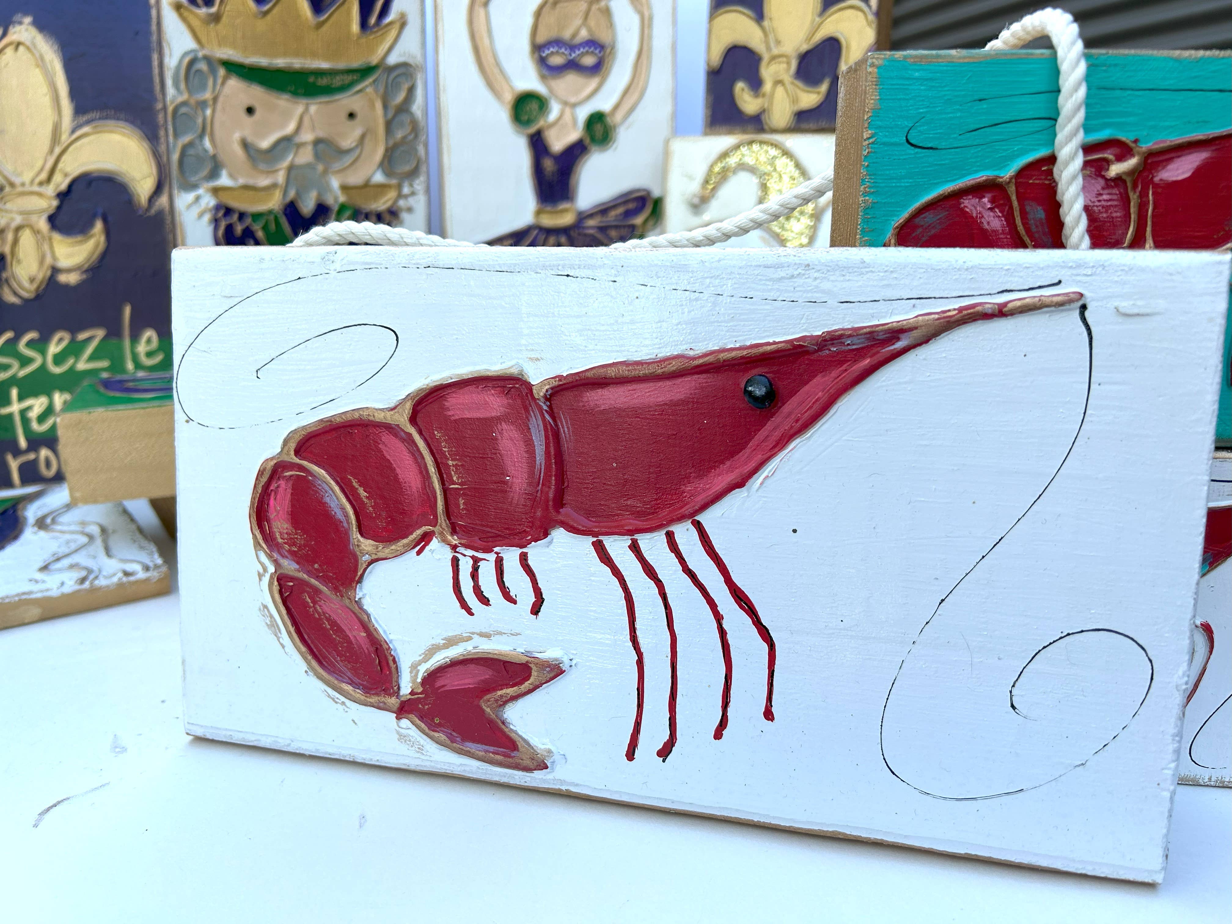 Coddiwomple - Wholesale Decorative Tabletop Object - Crawfish  |  mudbugs crayfish coastal Mardi Gras4