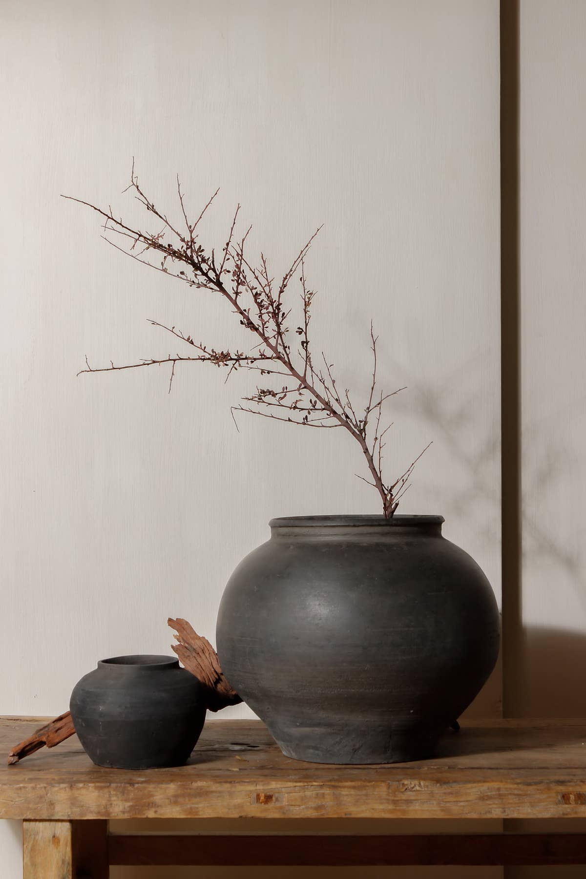 Element Accessories USA - Vente Pot - pots vintage en argile gris mat, poterie intérieure rustique, urnes12