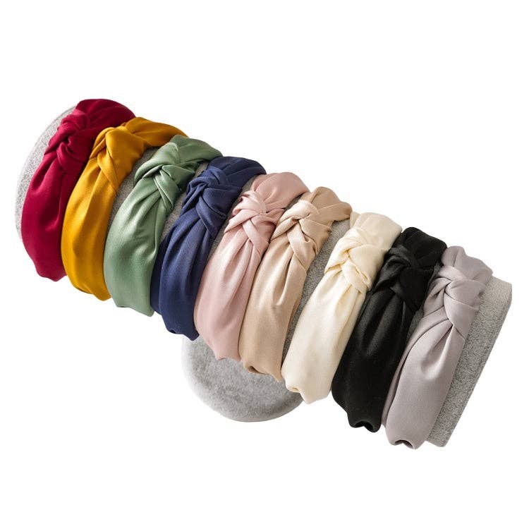 alberalkirk - Vendita all'ingrosso Fascia per capelli - Donna - Cerchietto in Raso Annodato Multicolore S5P44110