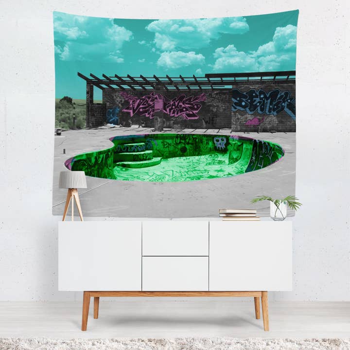 Tapiz de pared Pop Art Graffiti Zoom para venta al por mayor de lostkatphoto