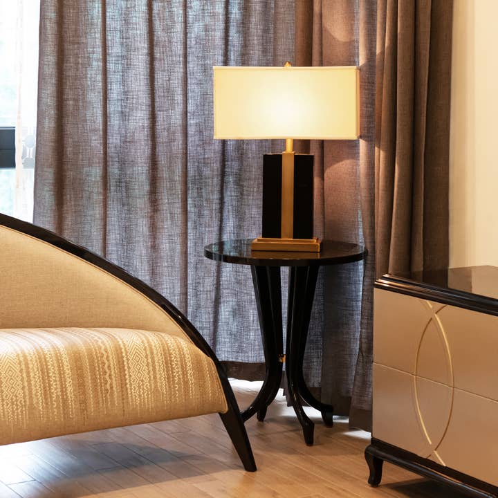 Jennifer Taylor Home - Wholesale Coffee Table - Verona 22" Contemporary Glam Round Accent Side Table Black