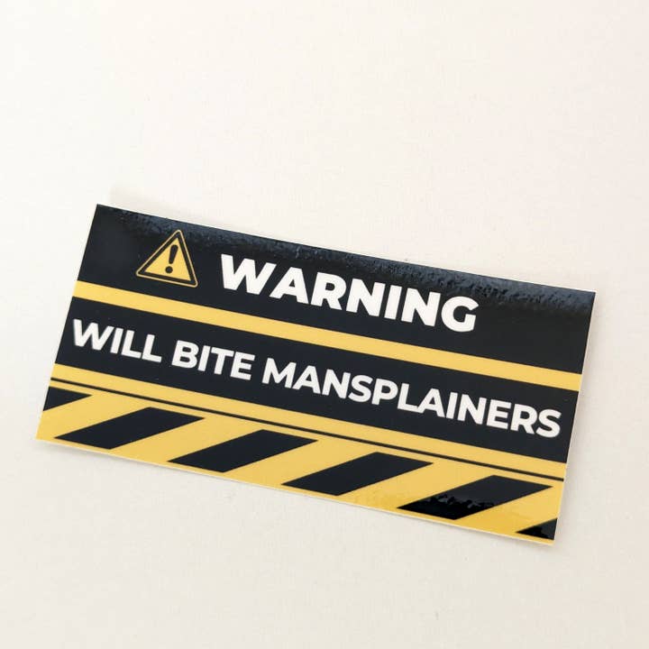 Sapphic Space - Wholesale Sticker - Will Bite Mansplainers Sticker2