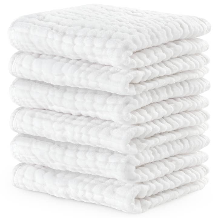 Comfy Cubs - Wholesale Wash cloth – Child & baby - Muslin Baby Washcloths, Soft 10"x10" Cotton by Comfy Cubs