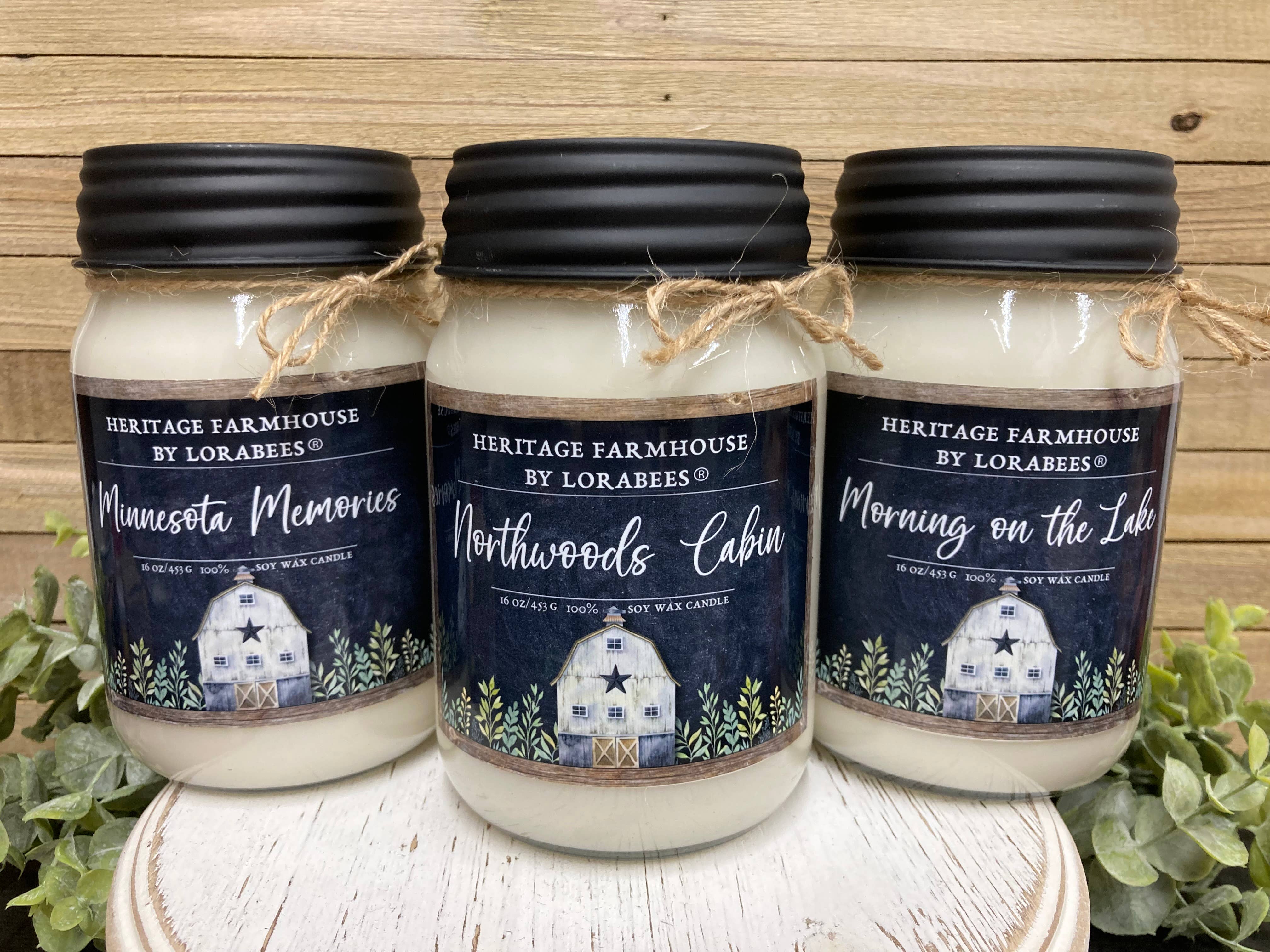 Lorabees - Wholesale Jar/Filled Candle - Minnesota Themed 100% Soy Wax Candles and Melts