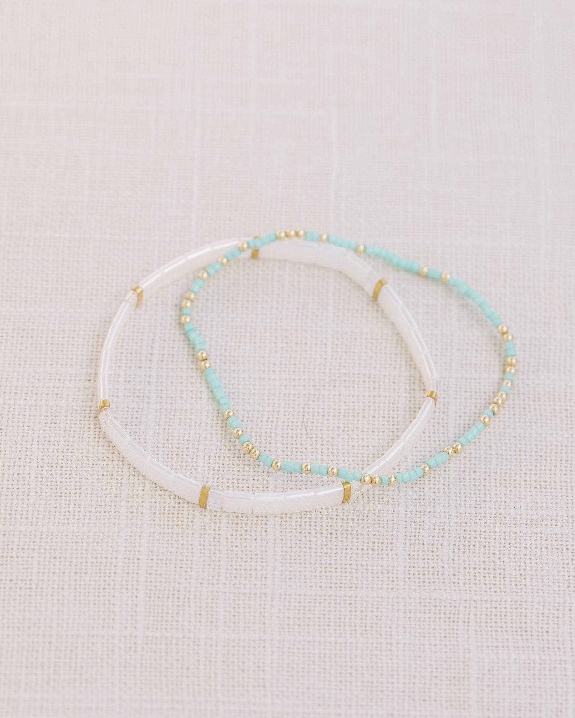Coast and Cove - Wholesale Beaded Bracelet - Goldie Sprinkle - Teal4