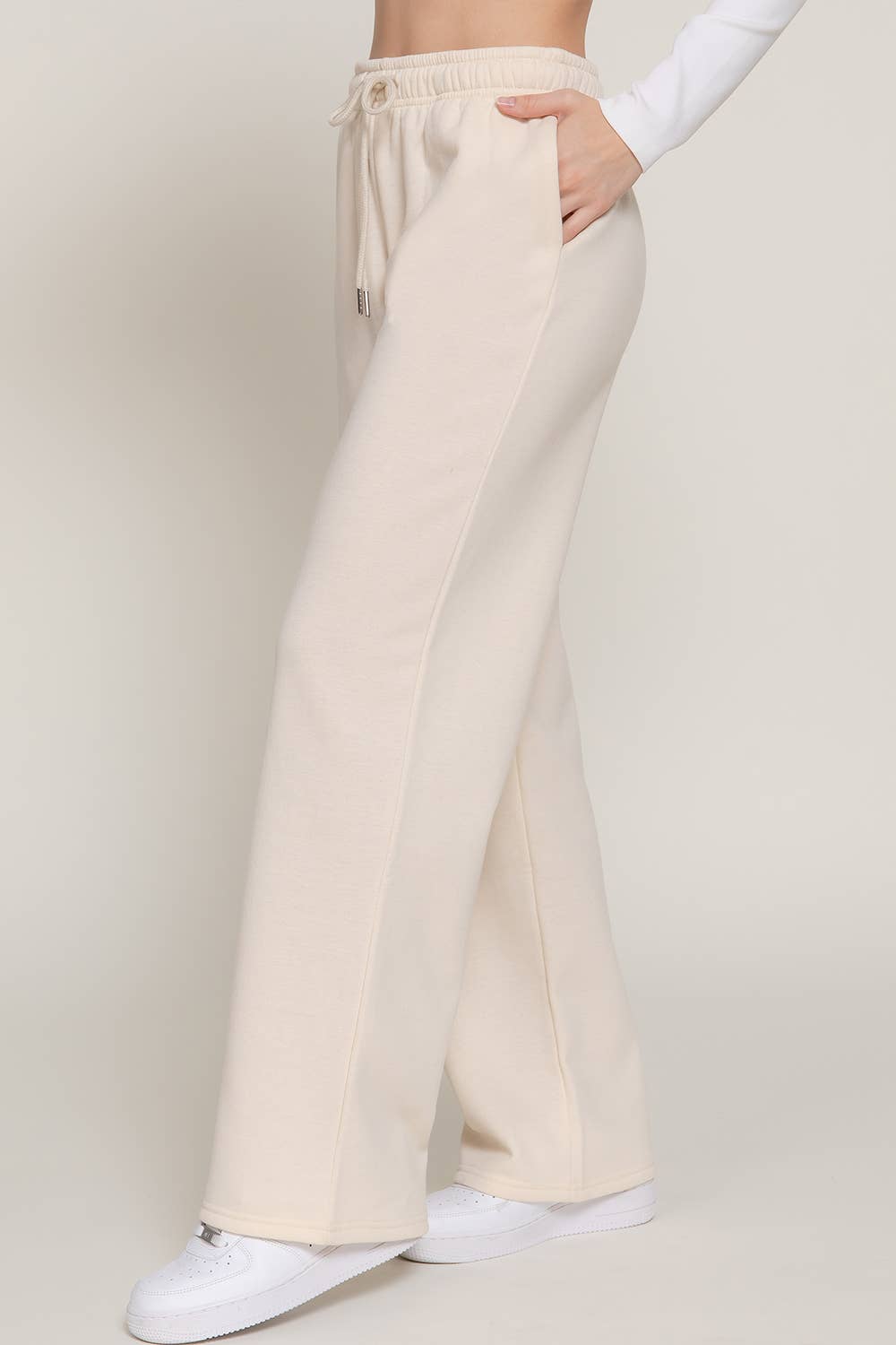 Active Basic | Active USA - Wholesale Pants - Women's - Straight Leg Inner Fleece Jogger Pants  2