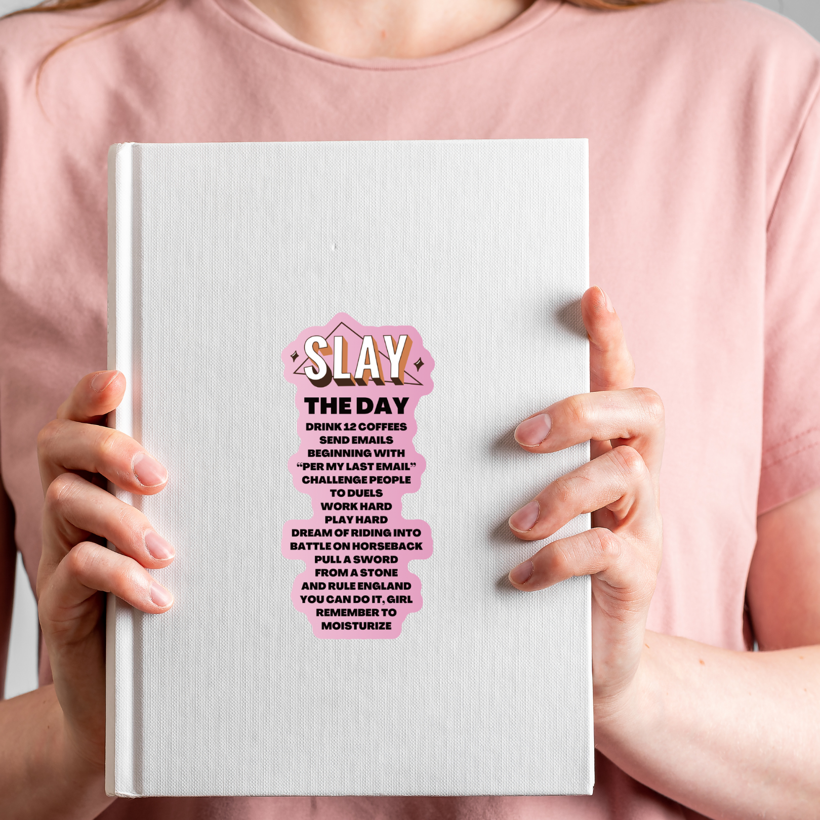 GetBullish - Wholesale Sticker - Slay The Day Manifesto Large Sticker | Vinyl Die Cut Decal3