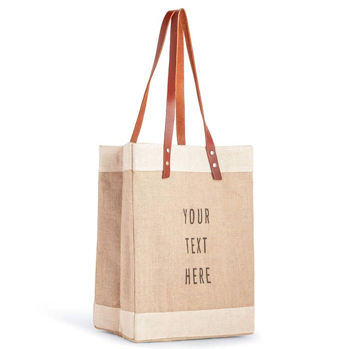 Apolis - Wholesale Tote Bag - Women's - Customize Market Tote in Natural (034NA)4