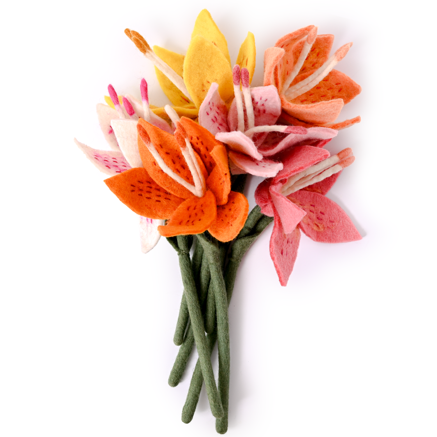 Global Goods Partners - Wholesale Artificial Flowers - Felt Stargazer Lily Flower3