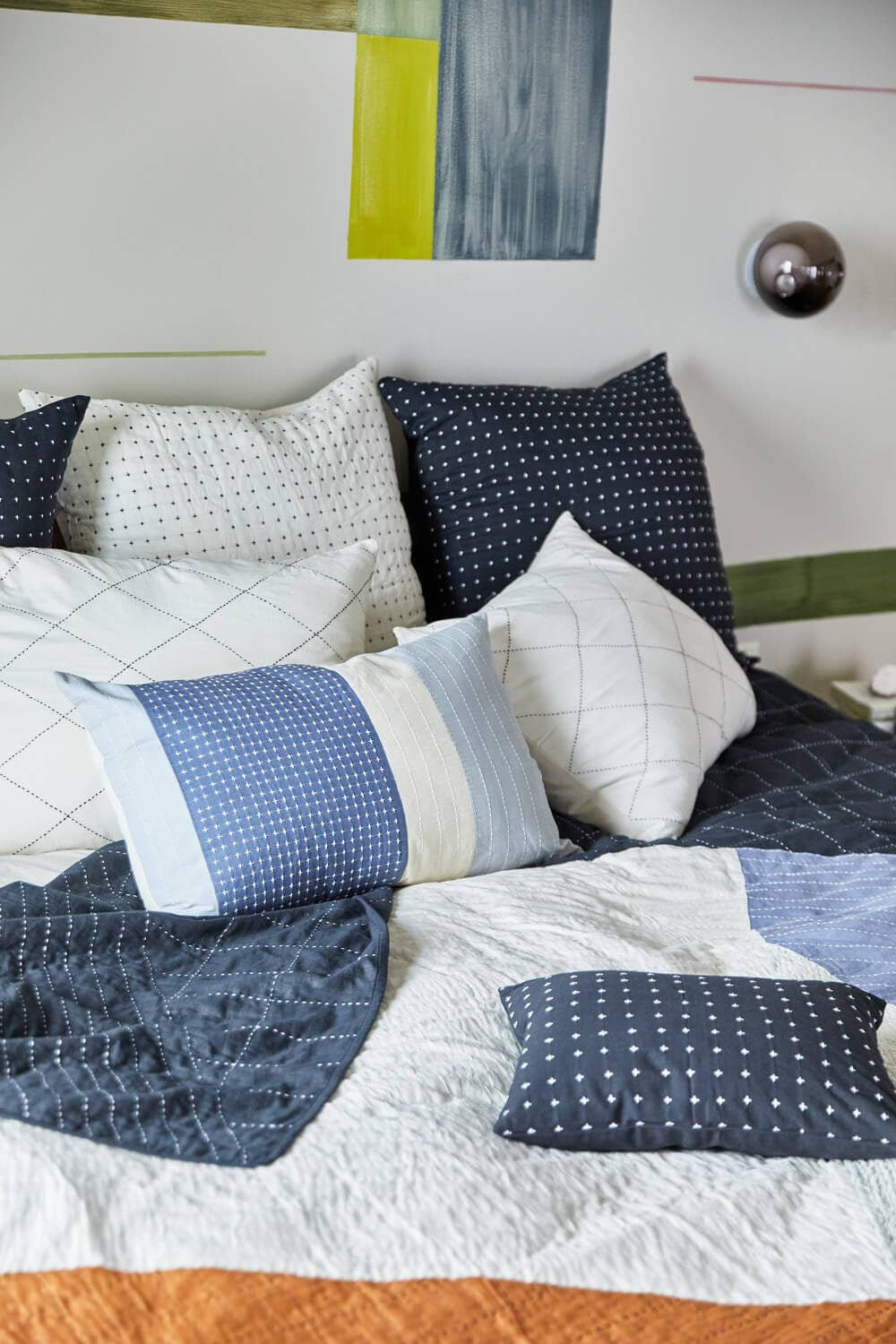 Anchal - Wholesale Throw/Decorative Pillow - Didi Colorblock Lumbar Pillow Cover2