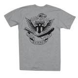 Love Thy Barber - T-shirt gris chiné pour la vente par Tip Top Industries