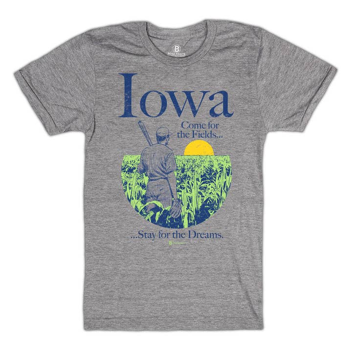 Iowa Come for the Fields T-Shirt for wholesale by Bozz Prints