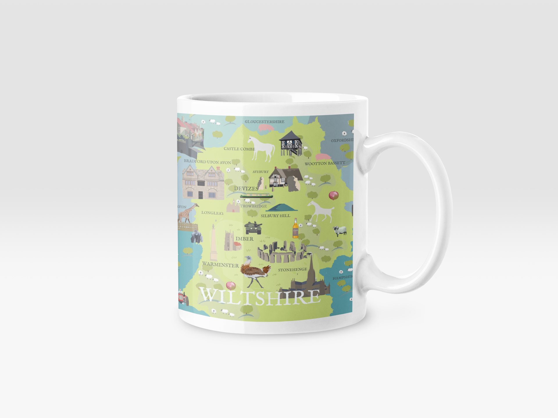 Betty Boyns Designs – wholesale Coffee mug – ILLUSTRATED MAP MUGS53