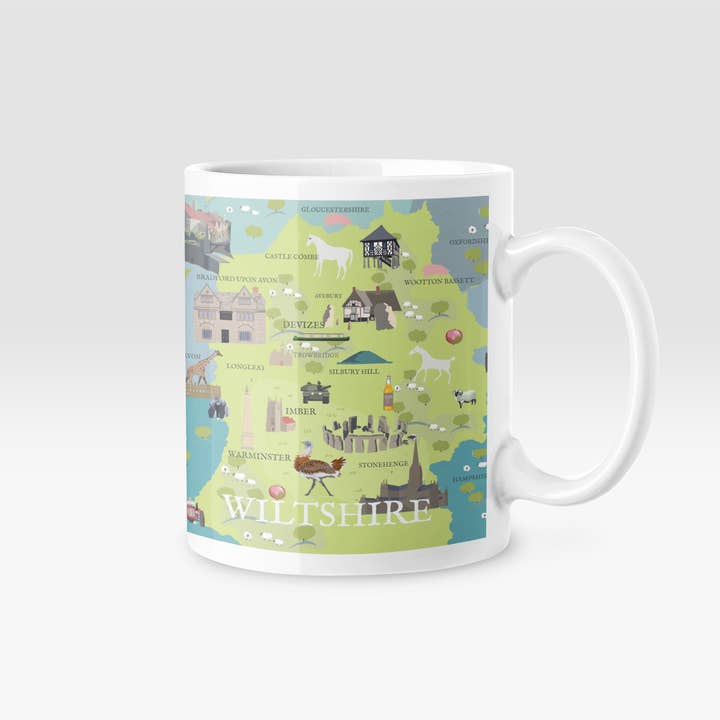 Betty Boyns Designs – wholesale Coffee mug – ILLUSTRATED MAP MUGS53